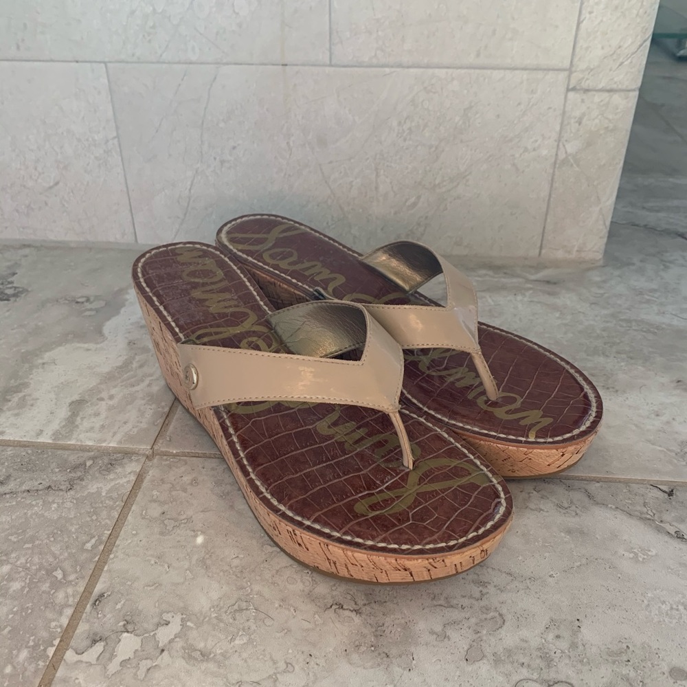 Women’s Sam Edelman leather strap platform sandals